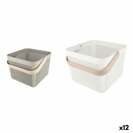 Multi-purpose basket Confortime Plastic 23 x 23 x 18 cm (12 Units)