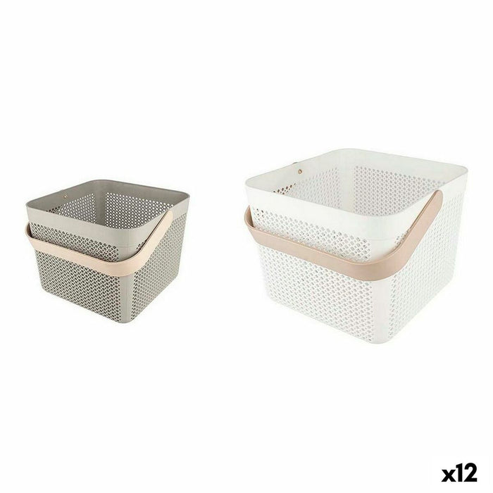 Multi-purpose basket Confortime Plastic 23 x 23 x 18 cm (12 Units)