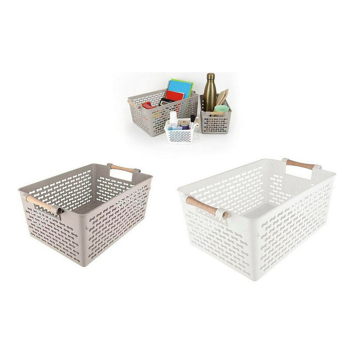 Multi-purpose basket Confortime Wood (32 x 23 x 15 cm)