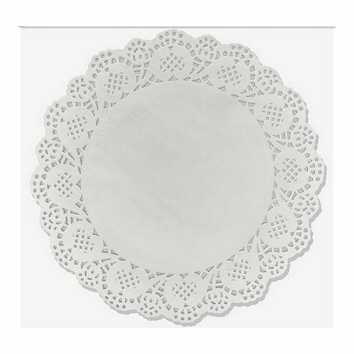 Cake stand Wooow White Paper 24 Pieces 24 cm (36 Units)