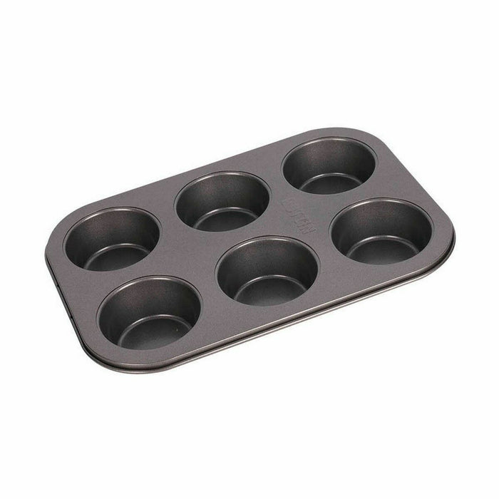 Flan Mould Quttin Cherry 6 Units Carbon steel 26,5 x 18,5 x 3 cm (12 Units)