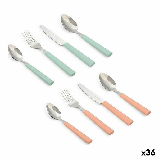 Cutlery Set Plastic Stainless steel 4 Pieces (36 Units) (4 pcs)