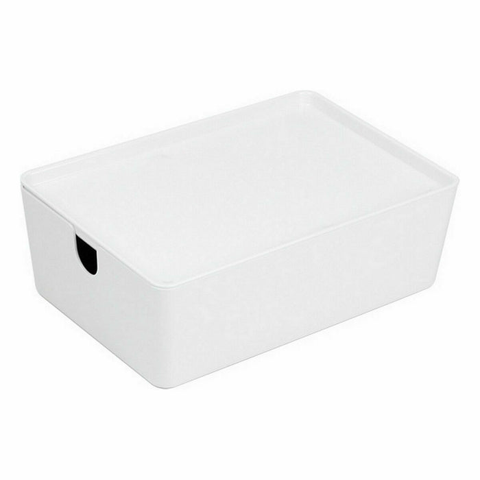 Stackable Organising Box Confortime With lid 26 x 17,5 x 8,5 cm (10 Units)