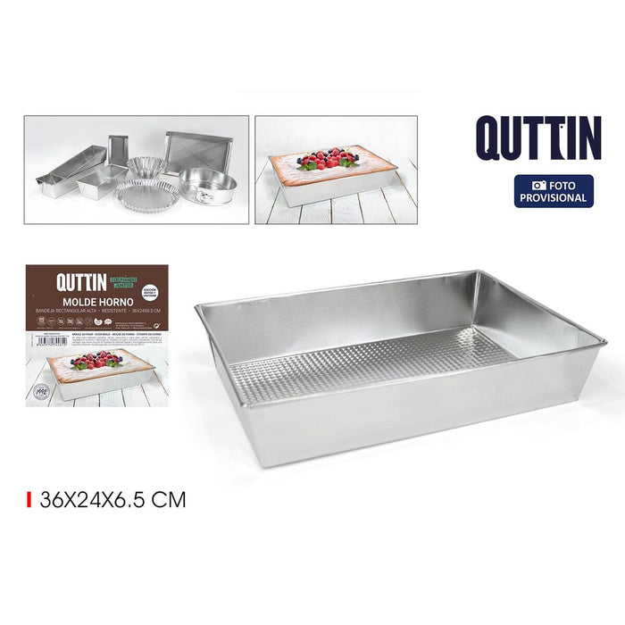 Baking tray Quttin Rectangular 36 x 24 x 6,5 cm