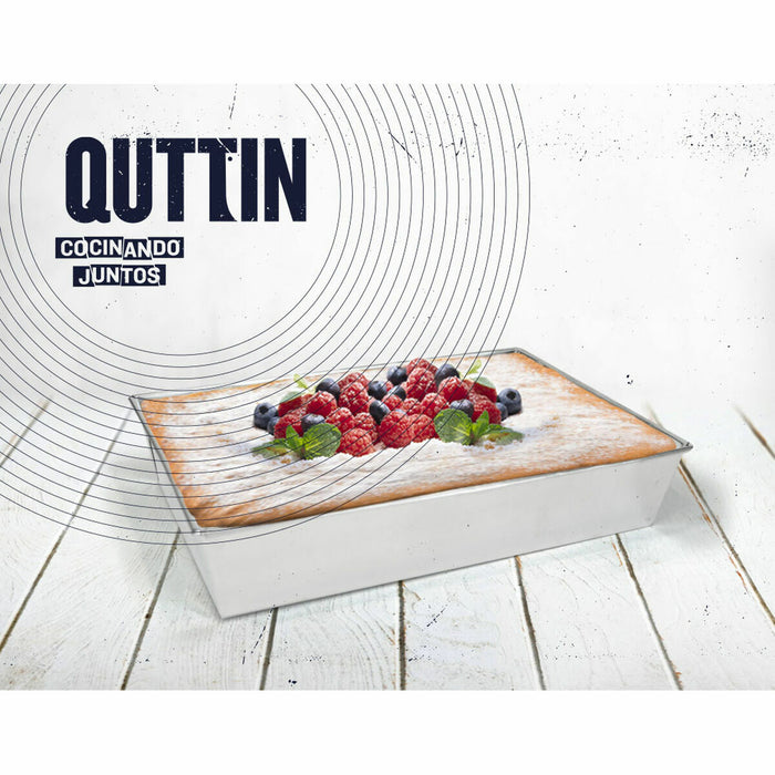 Baking tray Quttin Rectangular 36 x 24 x 6,5 cm (12 Units)