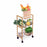 Vegetable trolley Confortime White Bamboo 40 x 25 x 70 cm (2 Units)