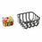 Fruit Bowl Confortime Black Metal 19,5 x 10 cm (12 Units)