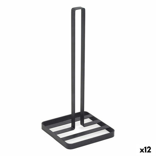 Kitchen Paper holder Confortime Black 14 x 14 x 32,5 cm (12 Units)