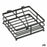 Kitchen Paper holder Confortime Black Metal 18 x 18 x 8 cm (12 Units)