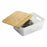 Multi-use Box Confortime White Brown Bamboo Plastic 36 x 26,5 x 13,5 cm (6 Units)
