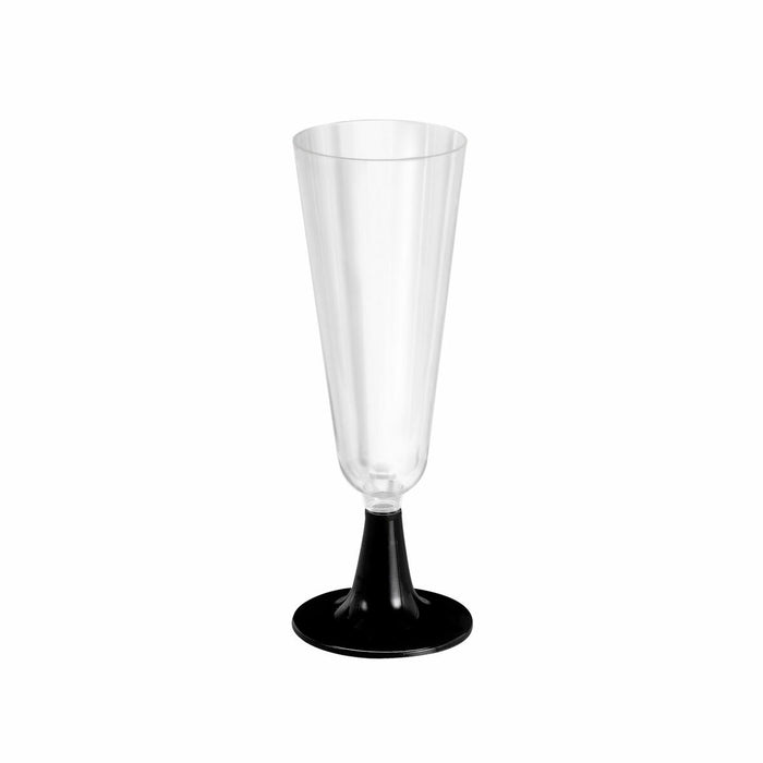 Reusable cava glasses Algon Black 24 Units 150 ml (4 Pieces)