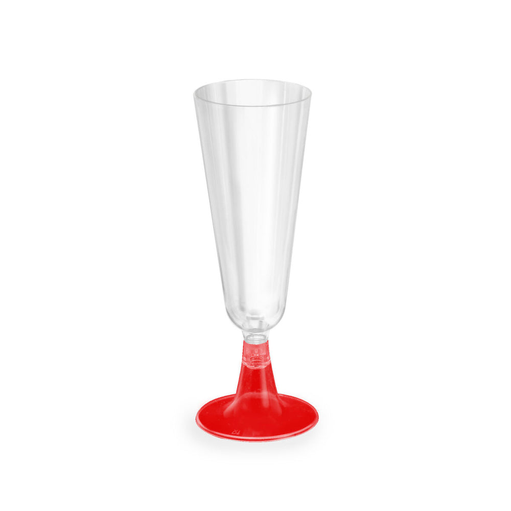 Reusable cava glasses Algon Red 150 ml 4 Units