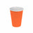 Set of reusable glasses Algon Orange 24 Units 250 ml (25 Pieces)