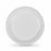 Set of reusable plates Algon Circular White Plastic 20,5 x 2 cm (6 Units)