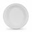 Set of reusable plates Algon Circular White Plastic 20,5 x 3 cm (24 Units)