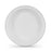 Set of reusable plates Algon Circular White 20,5 x 3 cm Plastic 100 Units