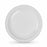 Set of reusable plates Algon Circular White Plastic 21,5 x 1,5 cm (36 Units)