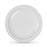 Set of reusable plates Algon Circular White 22 x 22 x 1,5 cm Plastic 25 Units