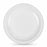 Set of reusable plates Algon Circular White Plastic (36 Units)