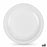 Set of reusable plates Algon Circular White Plastic 25 x 25 x 2,5 cm (6 Units)