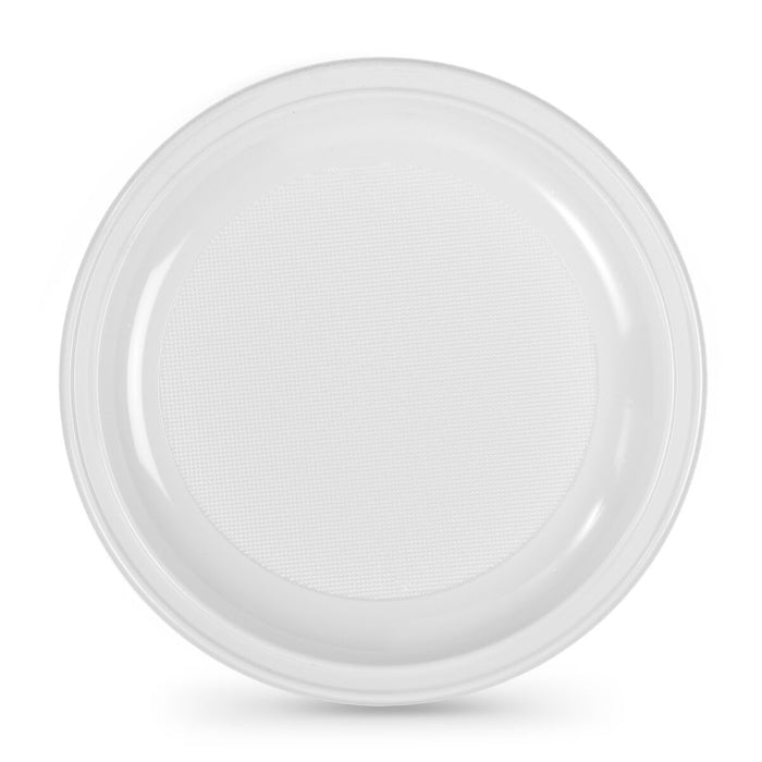 Set of reusable plates Algon Circular White 28 cm Plastic 12 Units