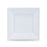 Set of reusable plates Algon Squared Plastic 18 cm 12 Units