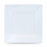 Set of reusable plates Algon Squared White Plastic 23 x 23 x 2 cm (48 Units)