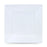 Set of reusable plates Algon Squared White Plastic 23 cm 12 Units