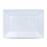 Set of reusable plates Algon Rectangular White Plastic 33 x 23 x 2 cm (12 Units)