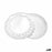 Food Tray Set Algon Circular White 3 Pieces 21 x 21 x 1 cm (48 Units)