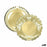Snack tray Algon Circular Golden 35 x 35 x 2 cm (48 Units)