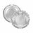 Snack tray Algon Circular Silver 35 x 35 x 2 cm (48 Units)
