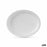 Plate set Algon Disposable White Sugar Cane Oval 26 cm (24 Units)