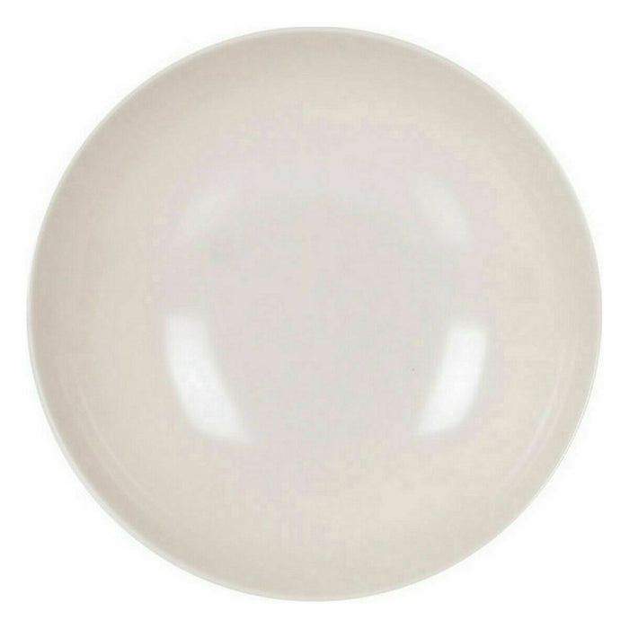 Deep Plate La Mediterránea Melamin White Shine 21 x 5,3 cm (24 Units)