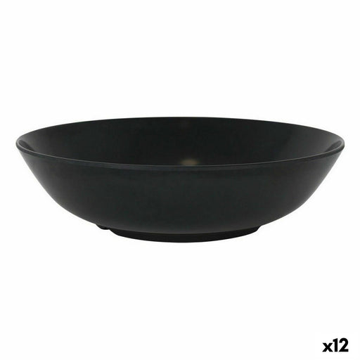 Salad Bowl La Mediterránea Melamin Anthracite 25 x 6,5 cm (12 Units)