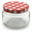 Jar Mediterraneo Glass 7 x 7 x 5,5 cm (24 Units)