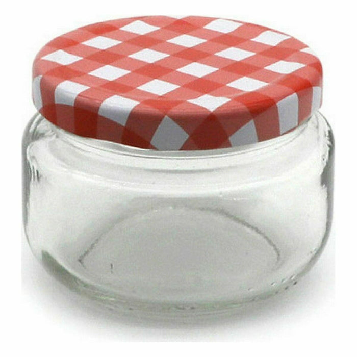 Jar Mediterraneo Glass 7 x 7 x 5,5 cm (24 Units)