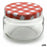 Jar Mediterraneo Glass 7 x 7 x 5,5 cm (24 Units)