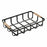 Multi-purpose basket Confortime Black 36 x 24,3 x 8 cm (6 Units)