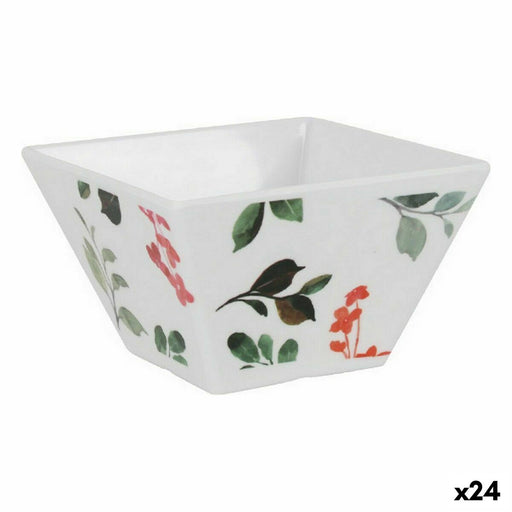 Snack Bowl La Mediterránea Petunia Melamin Shine 10 x 10 x 6 cm (24 Units)