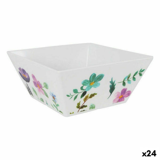 Snack Bowl La Mediterránea Sakura Melamin Shine 18 x 18 x 8 cm (24 Units)