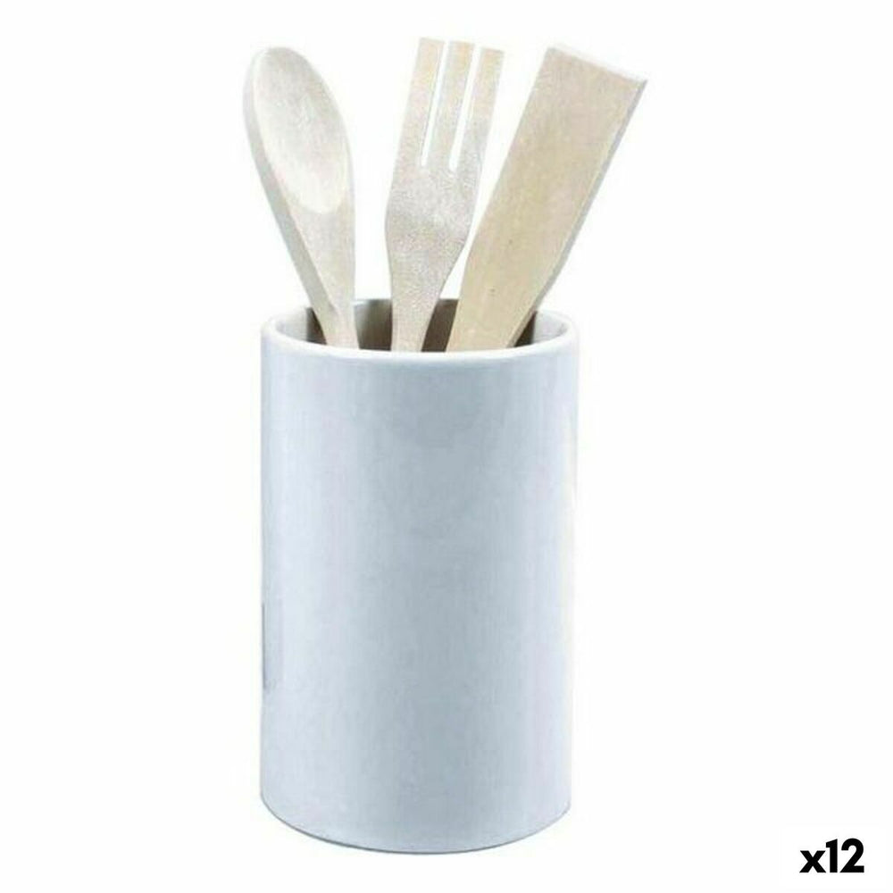 Pot for Kitchen Utensils Azahar 4 Pieces Wood (12 Units)