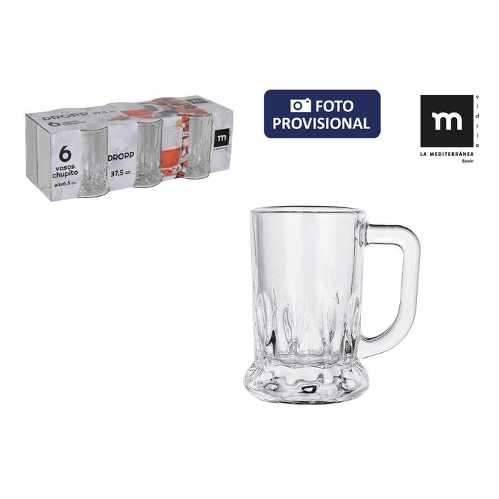 Set of Shot Glasses La Mediterránea Dropp 37,5 ml Ø 4 cm 6 Units