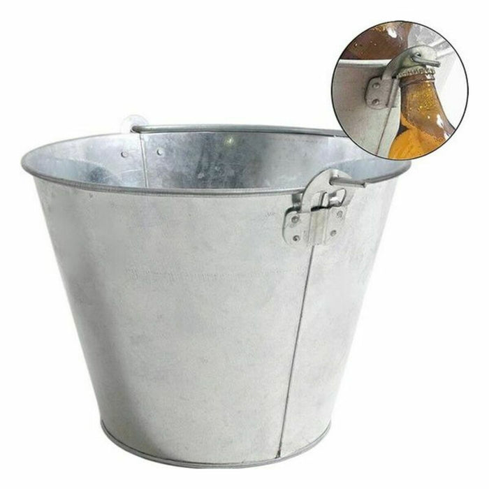 Ice Bucket INDE ø 26 x 20,2 cm Metal Oval 9 L (12 Units)