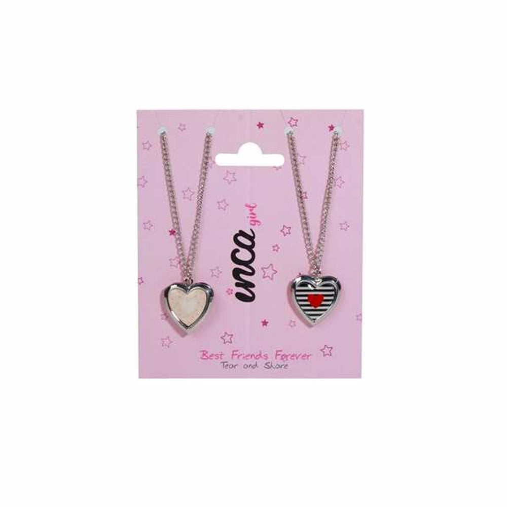 Necklace Inca Silver Heart 2 Units