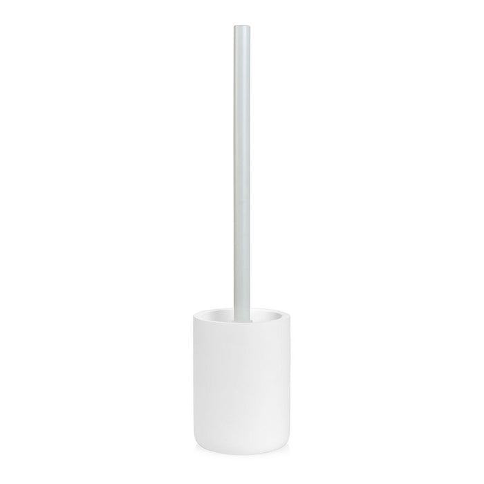 Toilet Brush Andrea House Matt Stainless steel White Polyresin (Ø 9,5 x 40,5 cm)