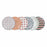 Serving Platter La Mediterránea Hiromi Porcelain Circular (18 Units) (ø 20,3 x 2,5 cm)