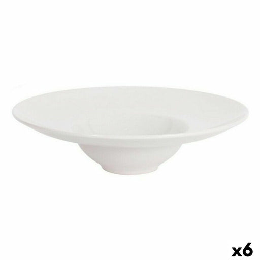 Pasta Dish La Mediterránea Bari Ivory Stoneware (6 Units) (25 x 6,6 cm)