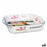 Serving Platter Quttin 63081 1,6 L Glass 25 x 21,9 x 5 cm (6 Units)