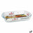 Serving Platter Quttin 65810 2,2 l Glass Rectangular 32,5 x 20,2 x 5,2 cm (7 Units)